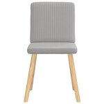 vidaXL Chaises à manger lot de 4 gris nuage tissu