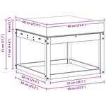 vidaXL Pouf d'Extérieur Bois d'Acacia Massif Naturel