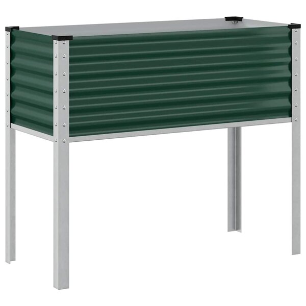 vidaXL Jardinière vert 100x45x90 cm acier