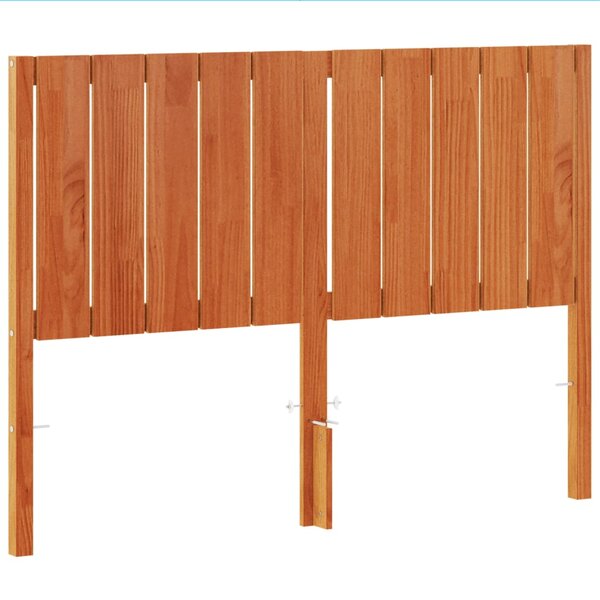 vidaXL Tête de lit cire marron 135 cm bois massif de pin