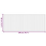 vidaXL Tapis rectangulaire naturel 80x200 cm bambou