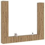 vidaXL Meubles TV muraux 6 Pièces chêne artisanal bois d'ingénierie