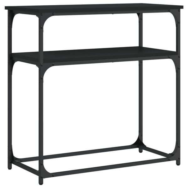 vidaXL Table console noir 75x35 5x75 cm bois d'ingénierie