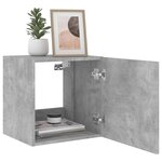 vidaXL Meubles TV muraux et lumières LED 2Pièces gris béton 40 5x35x40 cm