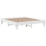 vidaXL Cadre de lit sans matelas blanc 180x200 cm bois massif de pin