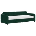 vidaXL Lit de jour avec matelas vert foncé 80x200 cm velours