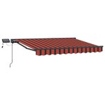 vidaXL Cadre de store manuel avec LEDs 3 5 x 2 5 m