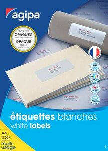 100 Étiquettes Multi-Usage Opaques 199.6X289.1
