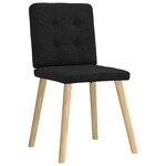 vidaXL Chaises à manger lot de 6 noir tissu