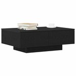 vidaXL Table basse Chêne noir 90 x 60 x 31 cm Bois d'ingénierie