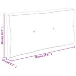 vidaXL Coussins de palette lot de 2 motif à carreaux gris tissu