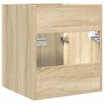 vidaXL Armoire lavabo de salle de bain chêne sonoma 41x38 5x46 cm