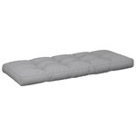 vidaXL Coussins de palette lot de 2 gris tissu