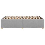 vidaXL Cadre de lit sans matelas gris clair 120x200 cm tissu