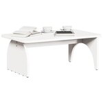 vidaXL Table basse Blanc 80 x 50 x 31 cm Bois massif en pin