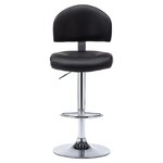 vidaXL Tabouret de bar Noir Similicuir