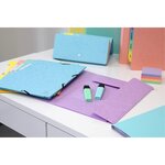 EXACOMPTA 1 X Chemise à élastiques Aquarel  A4  carton  bleu