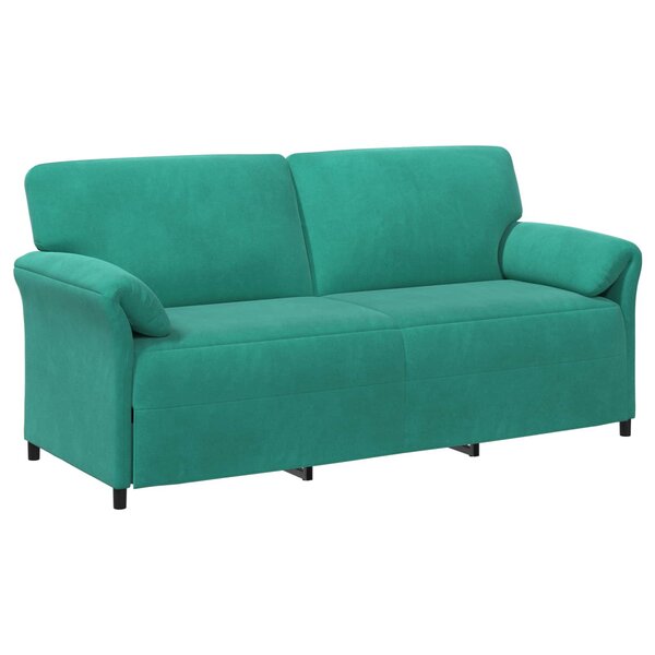 vidaXL Sofa 3 places Turquoise 198 x 83 x 95 cm Velours
