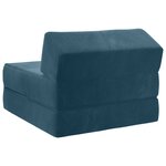 vidaXL Canapé-lit pliable Bleu 60 x 70 x 41 cm Tissu