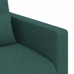 vidaXL Canapé 2 Pièces Vert foncé 139 x 78 x 80 cm tissu