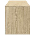 vidaXL Meuble TV avec LED avec LED Chêne Sonoma 165 x 34 x 40 cm