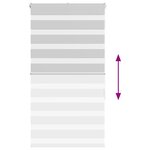 vidaXL Store zèbre gris clair largeur du tissu 50 9 cm polyester