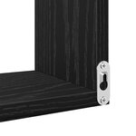Étagère d'angle vidaXL Chêne noir Bois d'ingénierie 40 x 40 x 49 5 cm