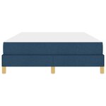 vidaXL Lit à ressorts avec matelas Bleu 140 x 190 cm tissu
