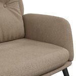 vidaXL Chaise de relaxation Taupe Similicuir daim