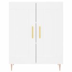 vidaXL Buffet haut Blanc 69 5x34x180 cm Bois d'ingénierie