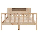 vidaXL Lit bibliothèque sans matelas 160x200 cm bois massif de pin