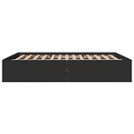 vidaXL Cadre de lit sans matelas noir 150x200 cm