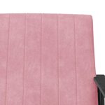 vidaXL fauteuil Rose 59 x 75 x 78 cm Velours