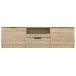 vidaXL Meuble TV chêne sonoma 140x35x40 cm bois d'ingénierie