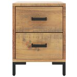 vidaXL Tables de chevet 2 Pièces 36x30x45 cm Bois de pin massif