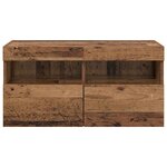 vidaXL Meuble TV mural Bois Ancien 80 x 30 x 40 cm Bois d'ingénierie