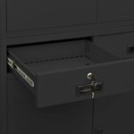 vidaXL Armoire de bureau Anthracite 90x40x180 cm Acier