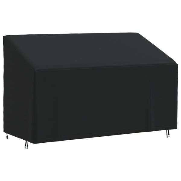 vidaXL Housse de banc 3 places noir 165x70x65/94 cm oxford 420D