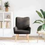 vidaXL fauteuil Gris foncé 63 x 67 x 94 cm