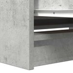 vidaXL Meuble TV gris béton 80x35x54 cm bois d'ingénierie