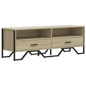 vidaXL Meuble TV chêne sonoma 122x34x41 cm bois d'ingénierie