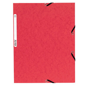 Chemise 3Rabat 4 5/10ème ELAST+ETIQ ROUGE EXACOMPTA