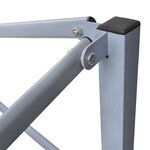 vidaXL Tente de réception pliable avec 2 parois 3x3 m Acier Blanc