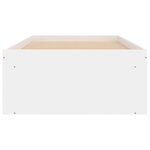 vidaXL Cadre de lit blanc 75x190 cm petit simple