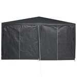 vidaXL Tente de fête Anthracite  Blanc 400 x 400 x 266 cm