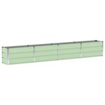 vidaXL Jardinière Vert 320 x 40 x 45 cm Acier