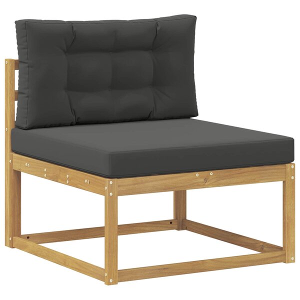 vidaXL Sofa de milieu extérieur Polyester Blanc