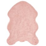 vidaXL Tapis en fausse Tafalla Rose 60 x 90 cm Polyester