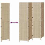 vidaXL Paravent Pliant Manuel Beige 196 x 200 cm polyrotin