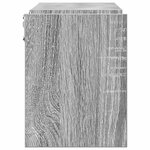vidaXL Étagères murales 2Pièces Sonoma gris 100x15x20cm Bois d’ingénierie